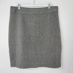 Vintage 90s/Y2K The Limited Collection Gray Wool Blend Fully Lined Pencil Skirt
